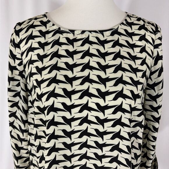 Paley Black Bird Orint Tunic length Top - Picture 3 of 7